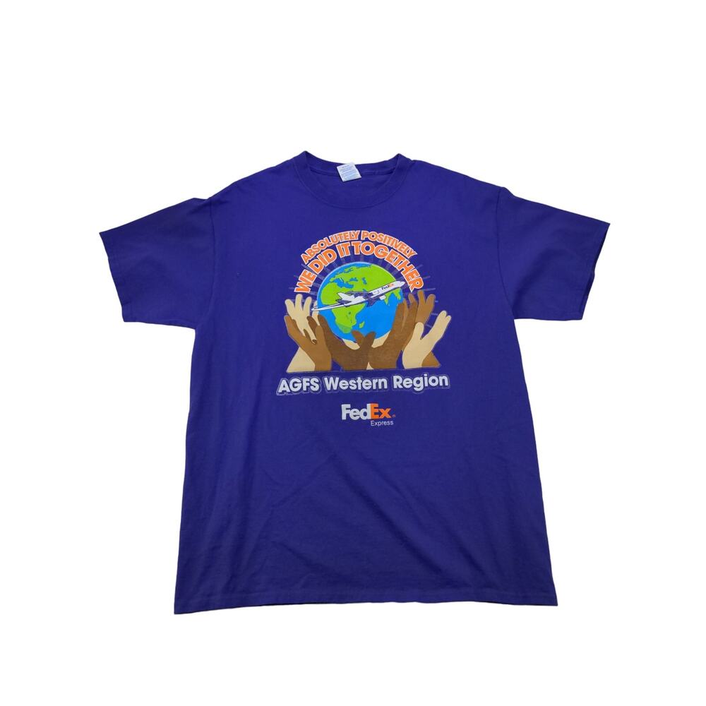 AGFS Western Region T Shirt FedEx Express Size L Port & Company Purple